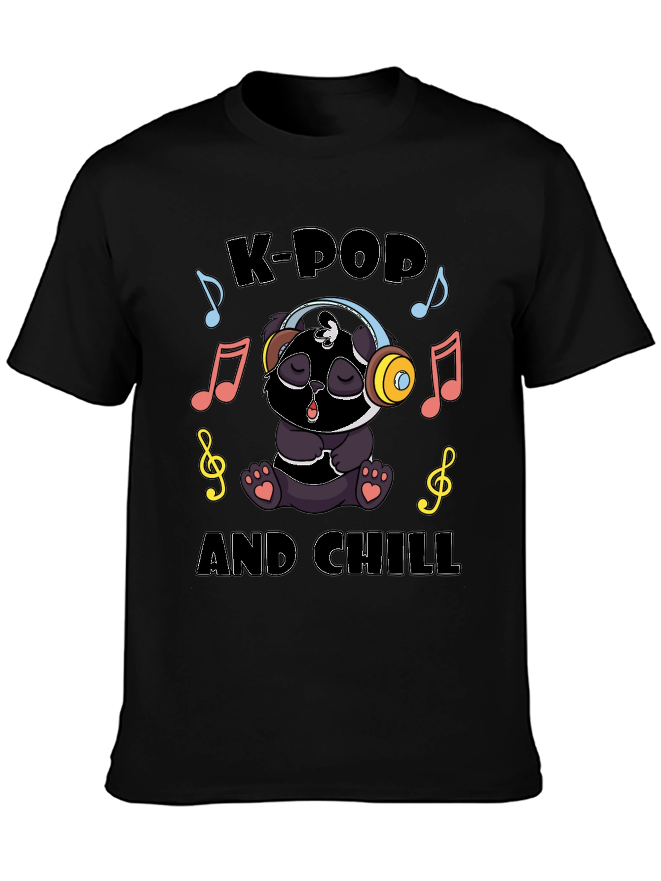 K-Pop and Chill Panda T-Shirt