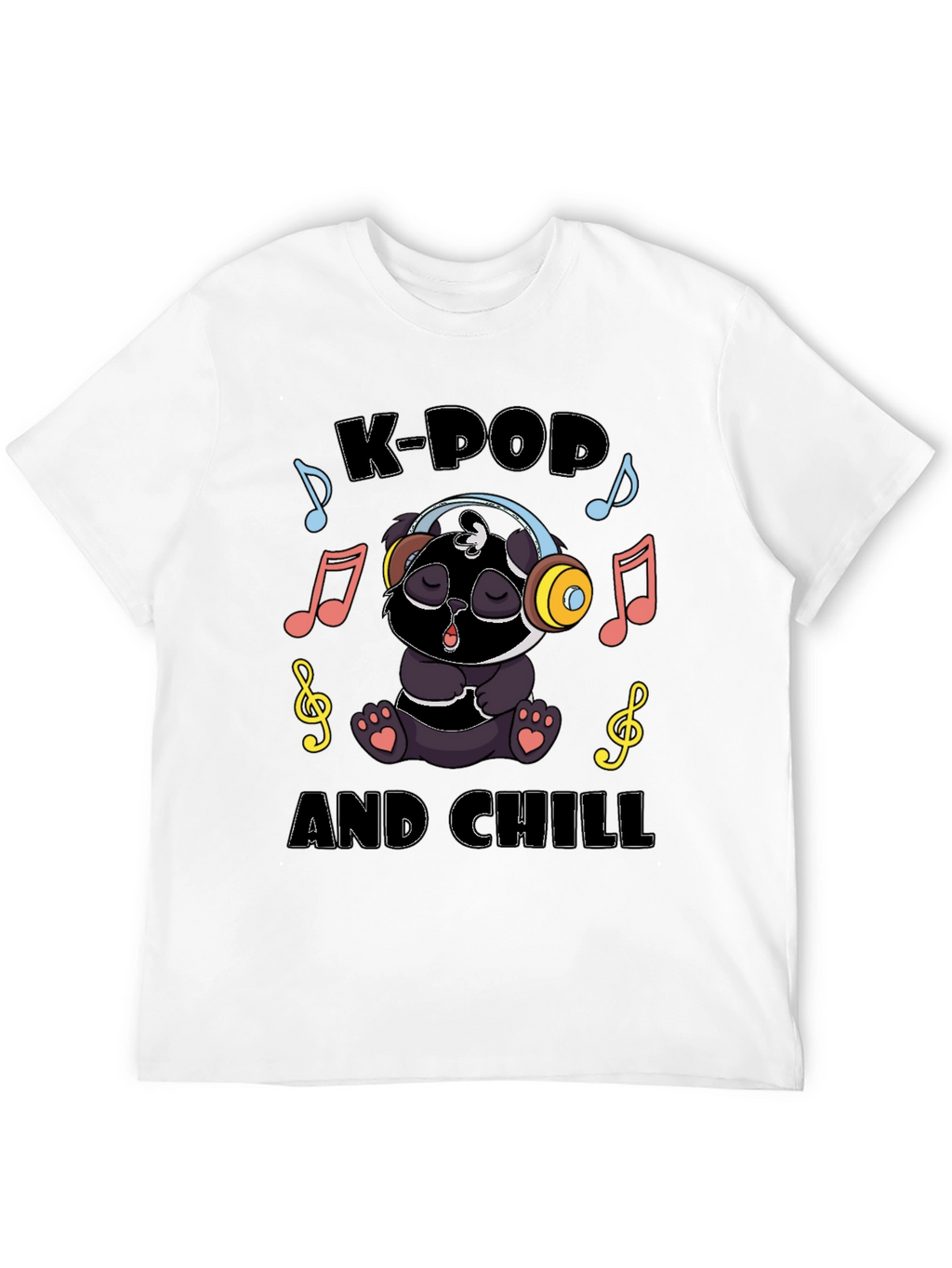 K-Pop and Chill Panda T-Shirt