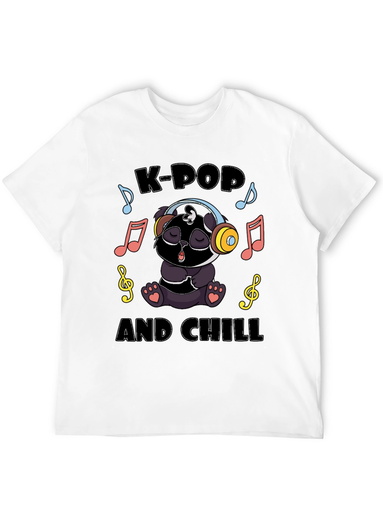 K-Pop and Chill Panda T-Shirt