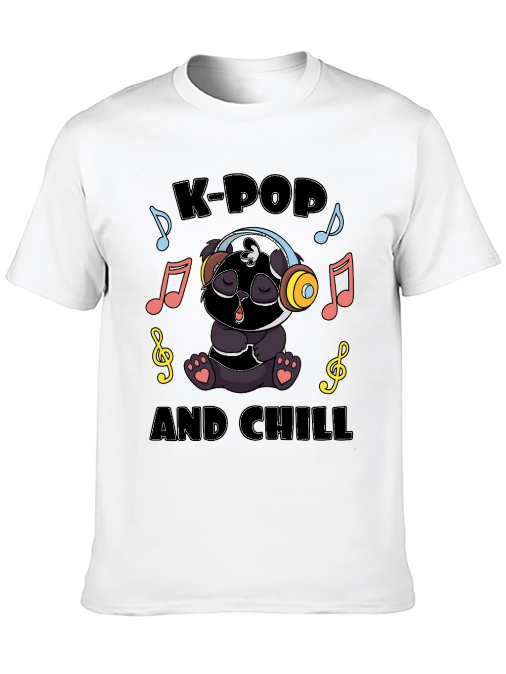 K-Pop and Chill Panda T-Shirt