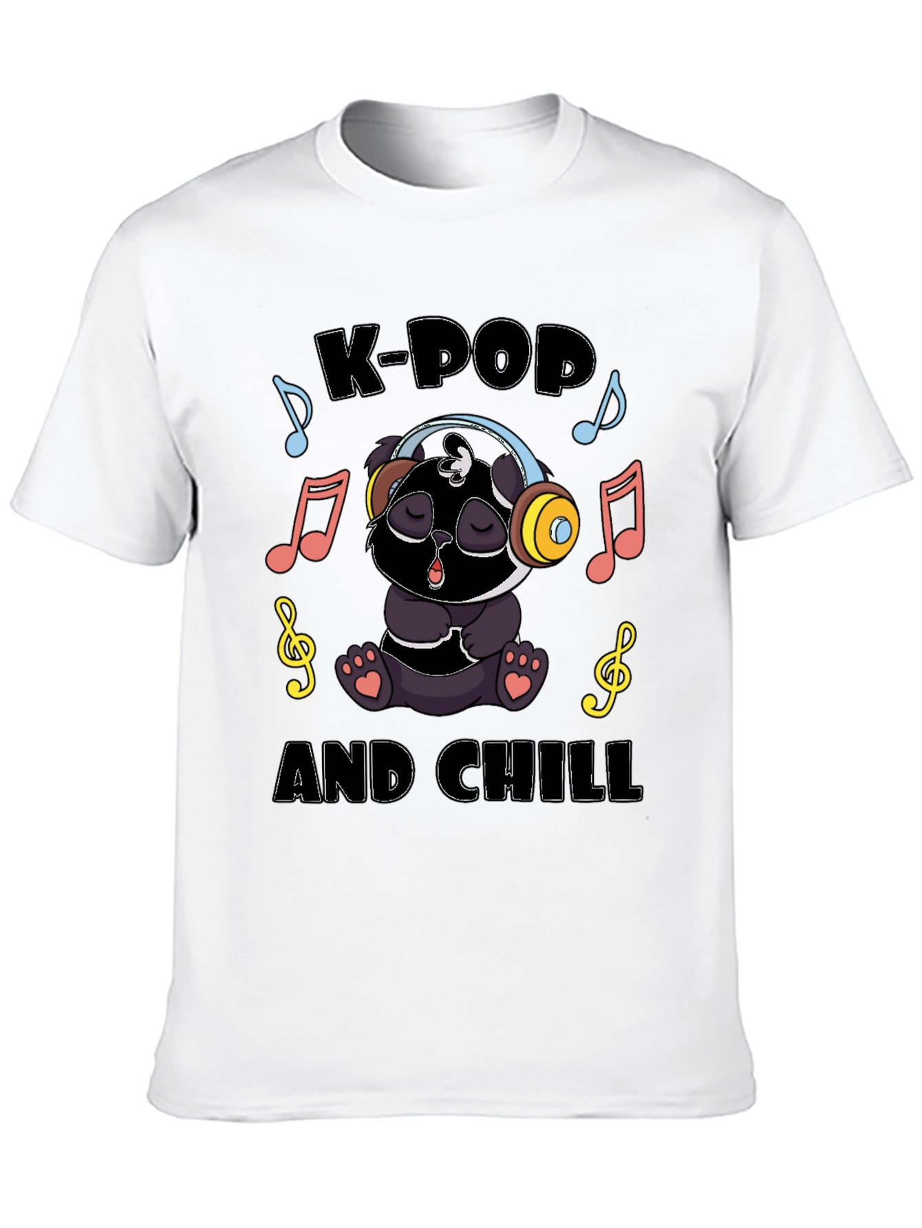 K-Pop and Chill Panda T-Shirt