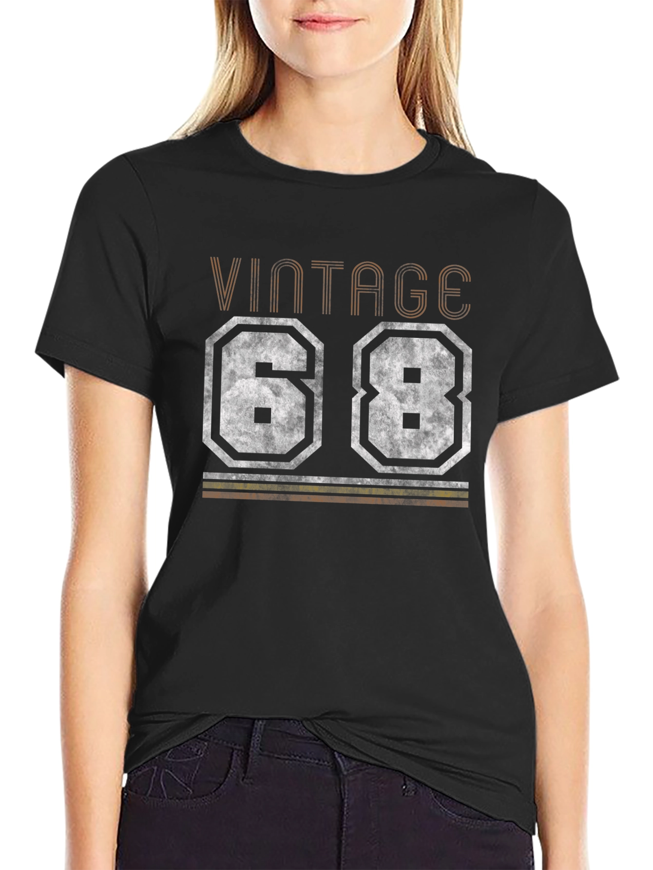 Vintage 68 T-Shirt - Retro Birthday Gift Tee
