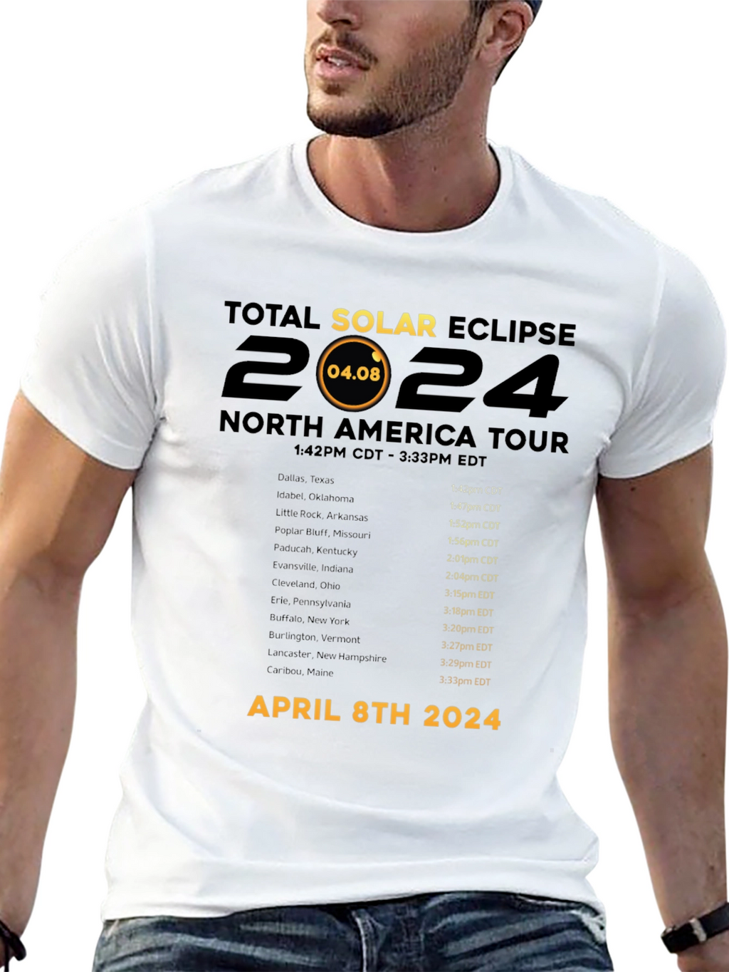 Total Solar Eclipse April 8th 2024 T-Shirt