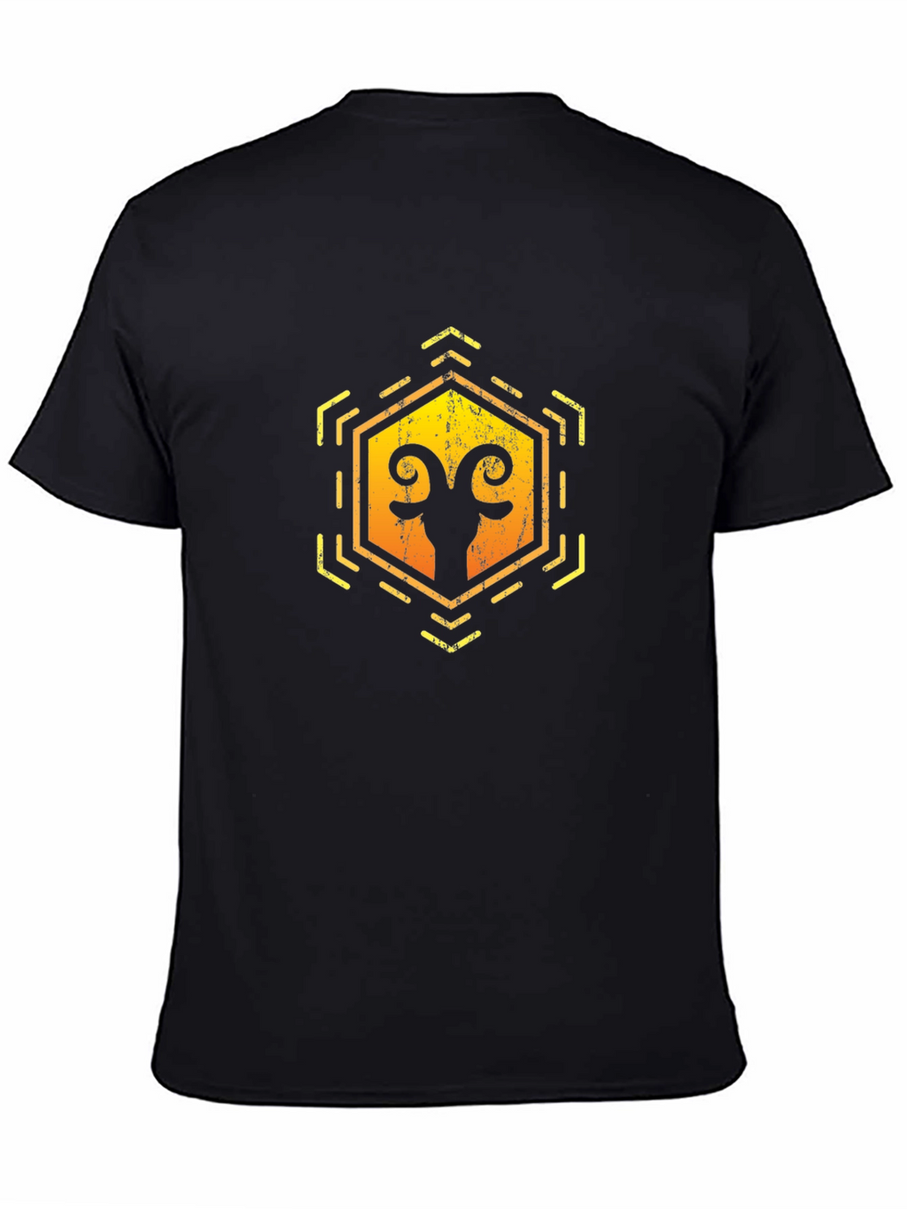 Aries Zodiac Graphic Tee - Black