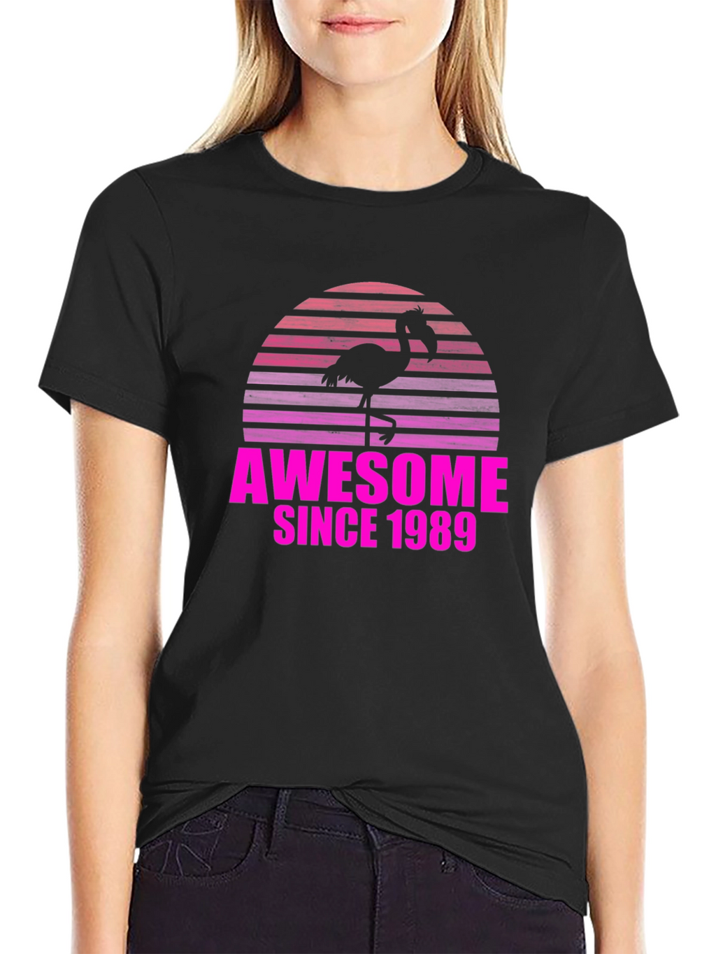 Awesome Since 1989 Flamingo T-Shirt