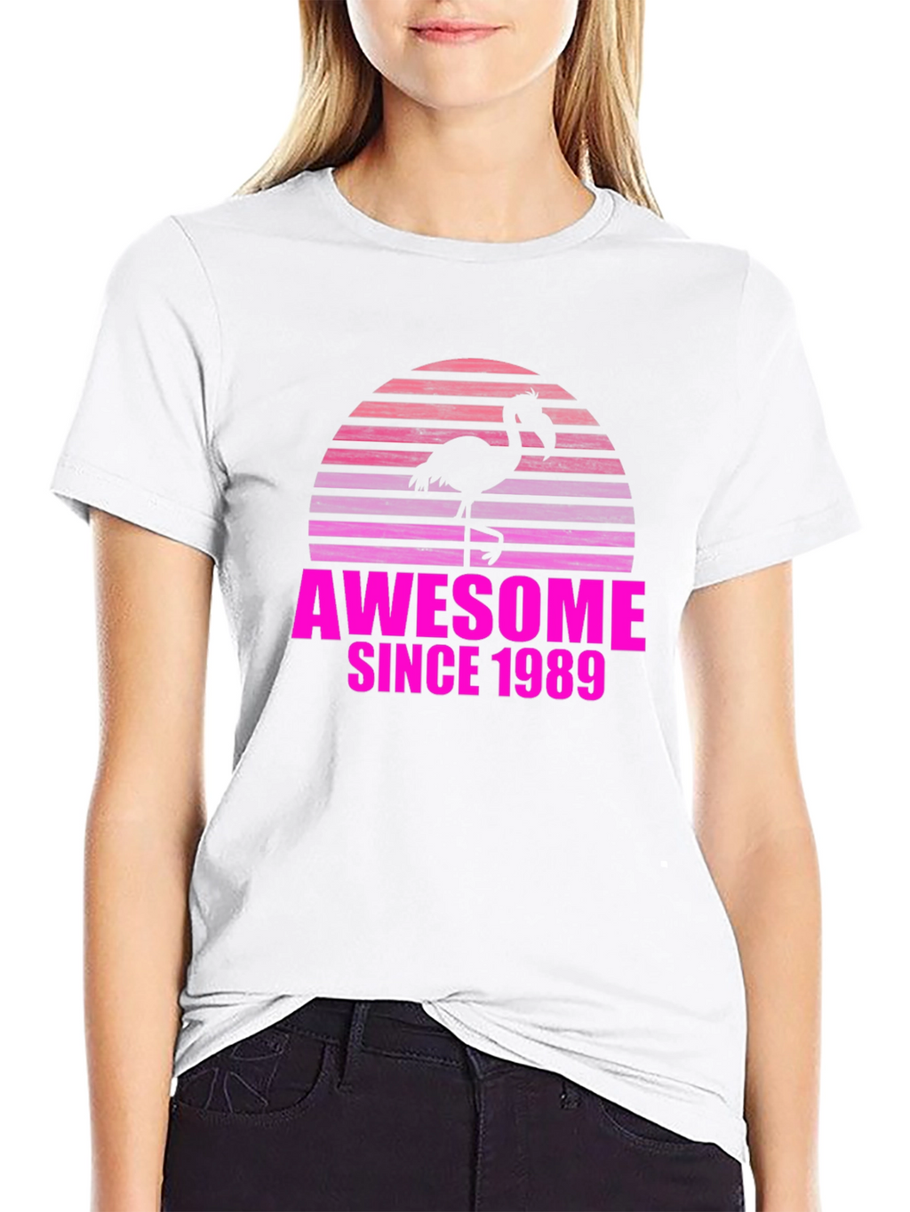 Awesome Since 1989 Flamingo T-Shirt