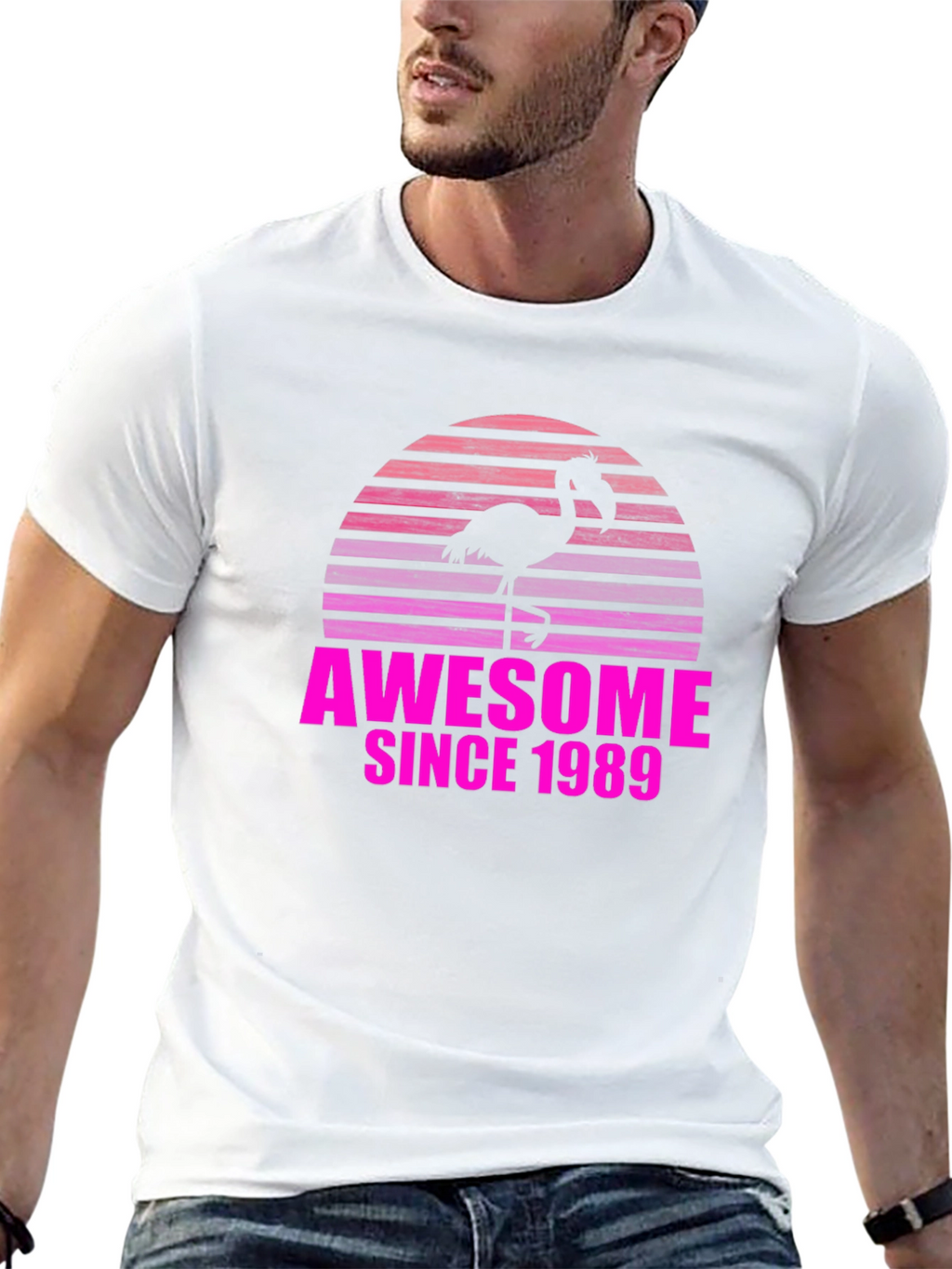 Awesome Since 1989 Flamingo T-Shirt
