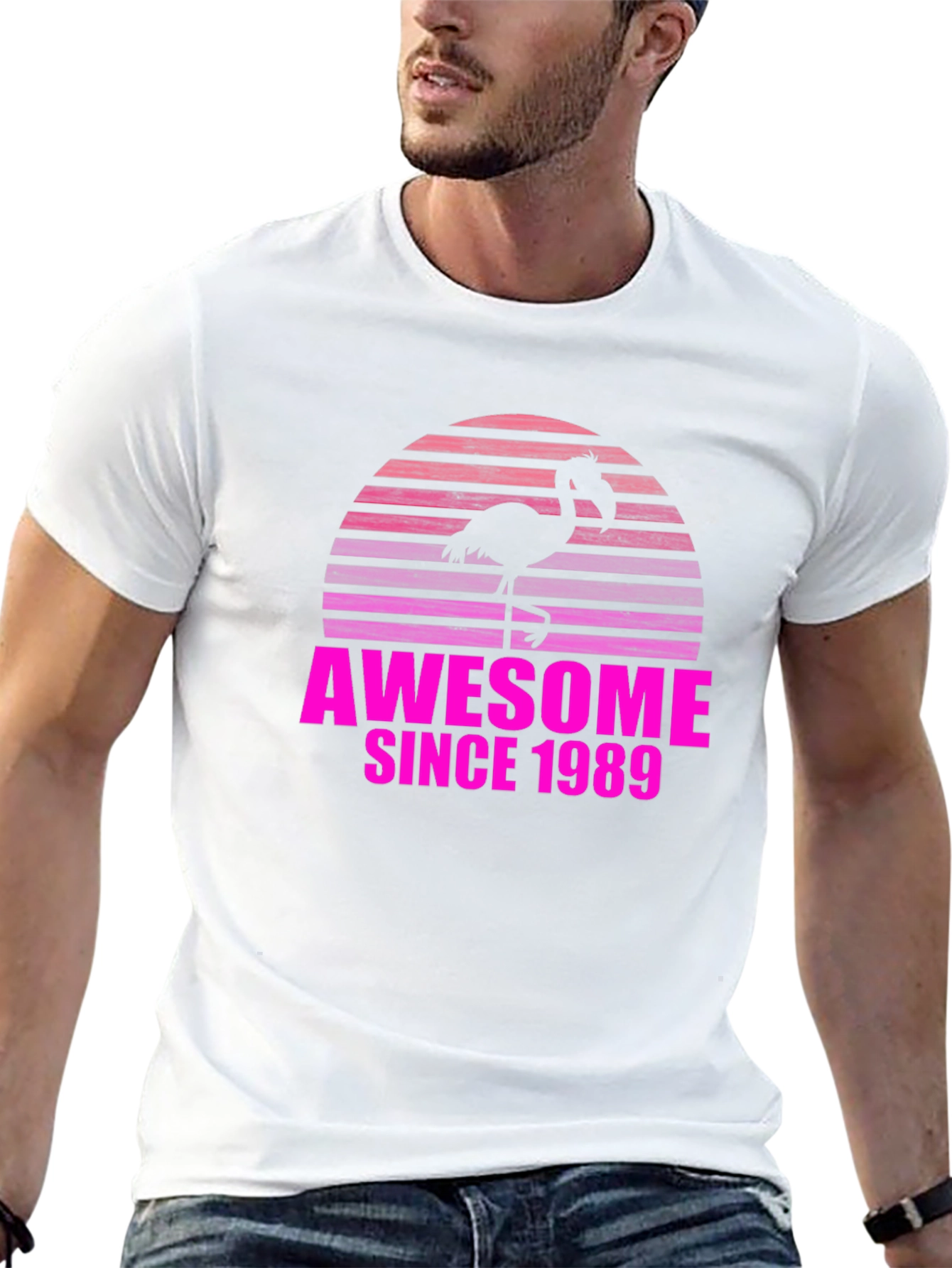 Awesome Since 1989 Flamingo T-Shirt