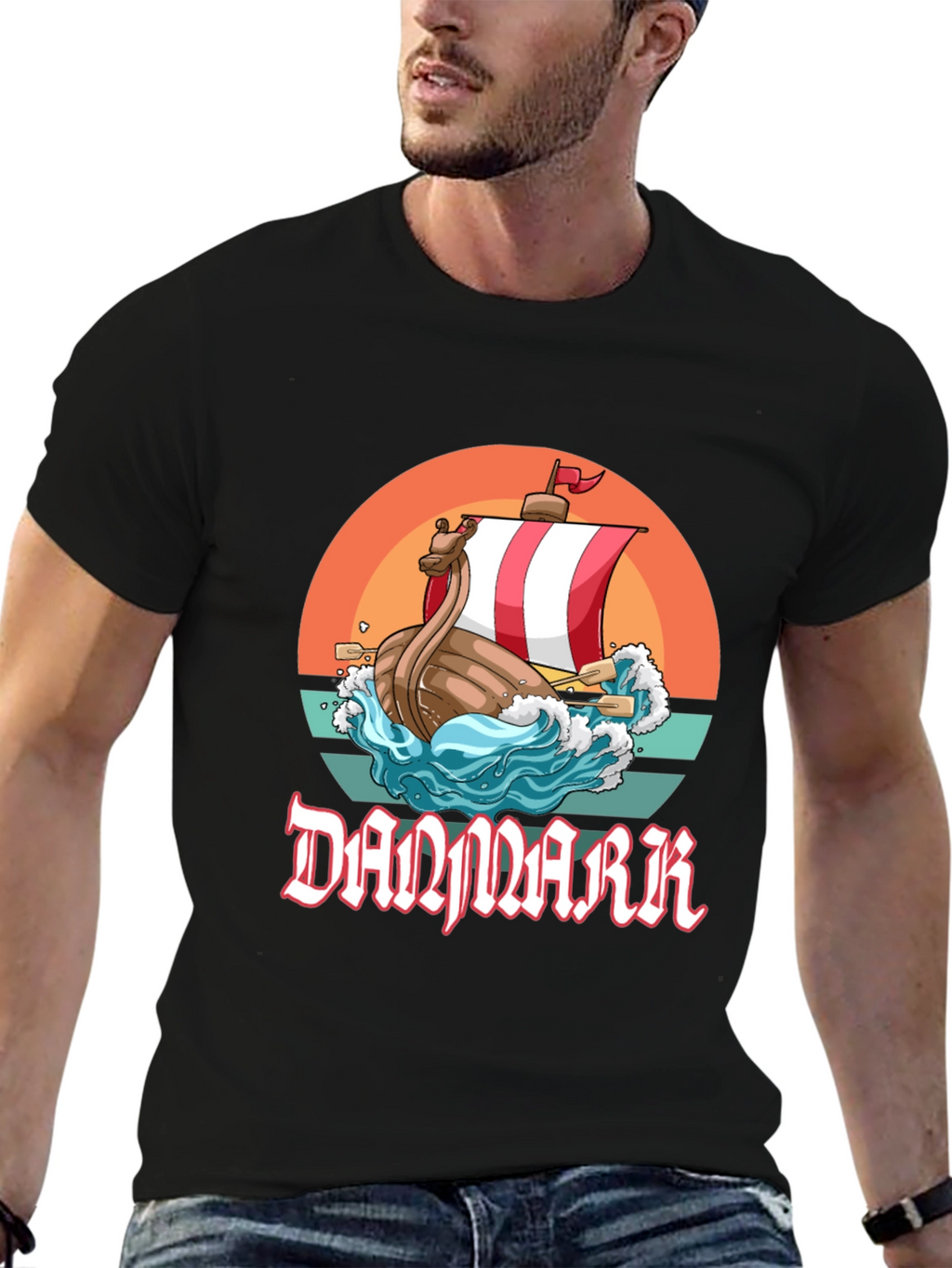 Denmark Viking Ship T-Shirt