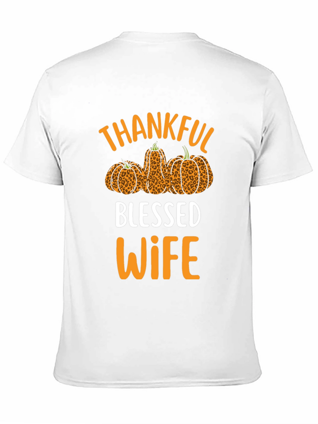 Thankful Blessed Wife T-Shirt Fall Thanksgiving
