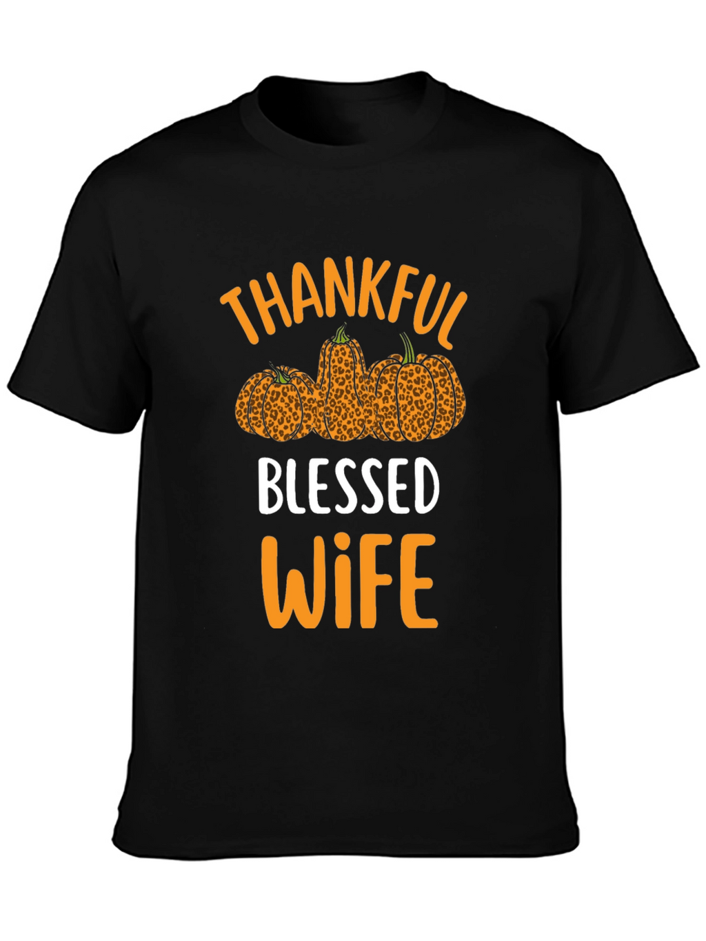 Thankful Blessed Wife T-Shirt Fall Thanksgiving
