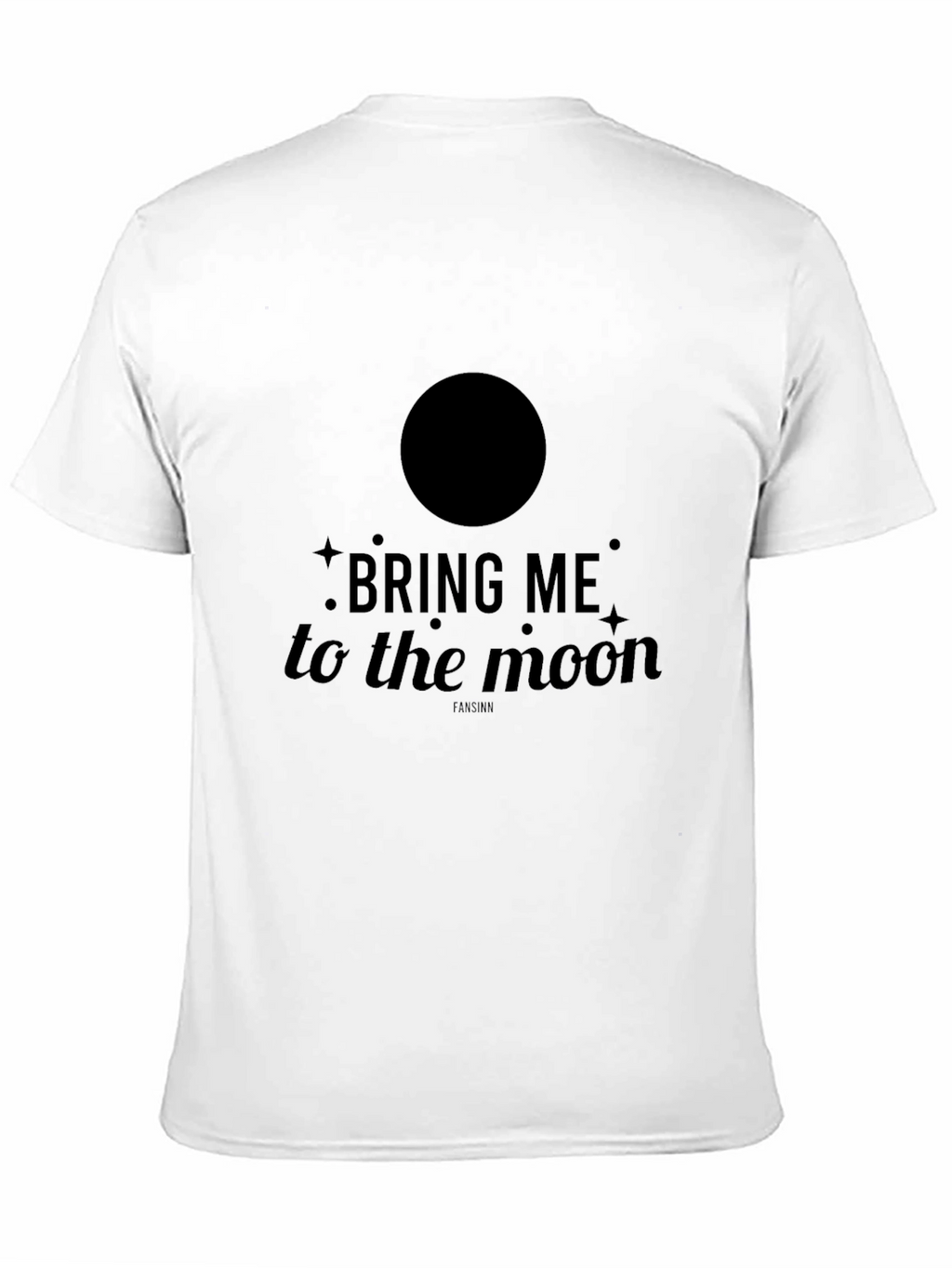Bring Me to the Moon Graphic Black T-Shirt