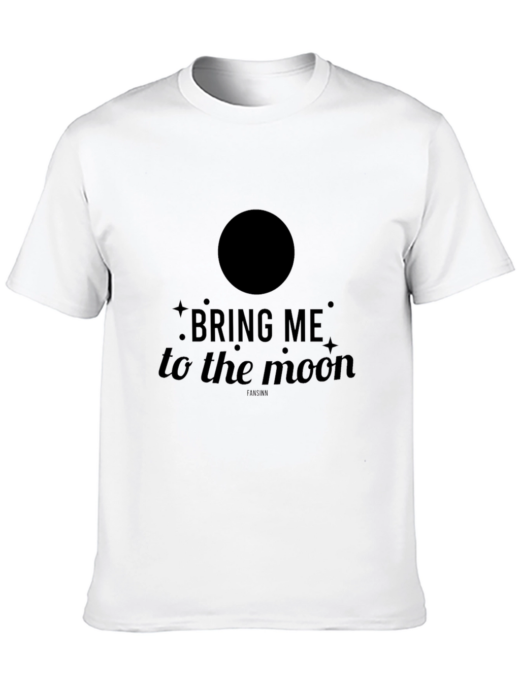 Bring Me to the Moon Graphic Black T-Shirt