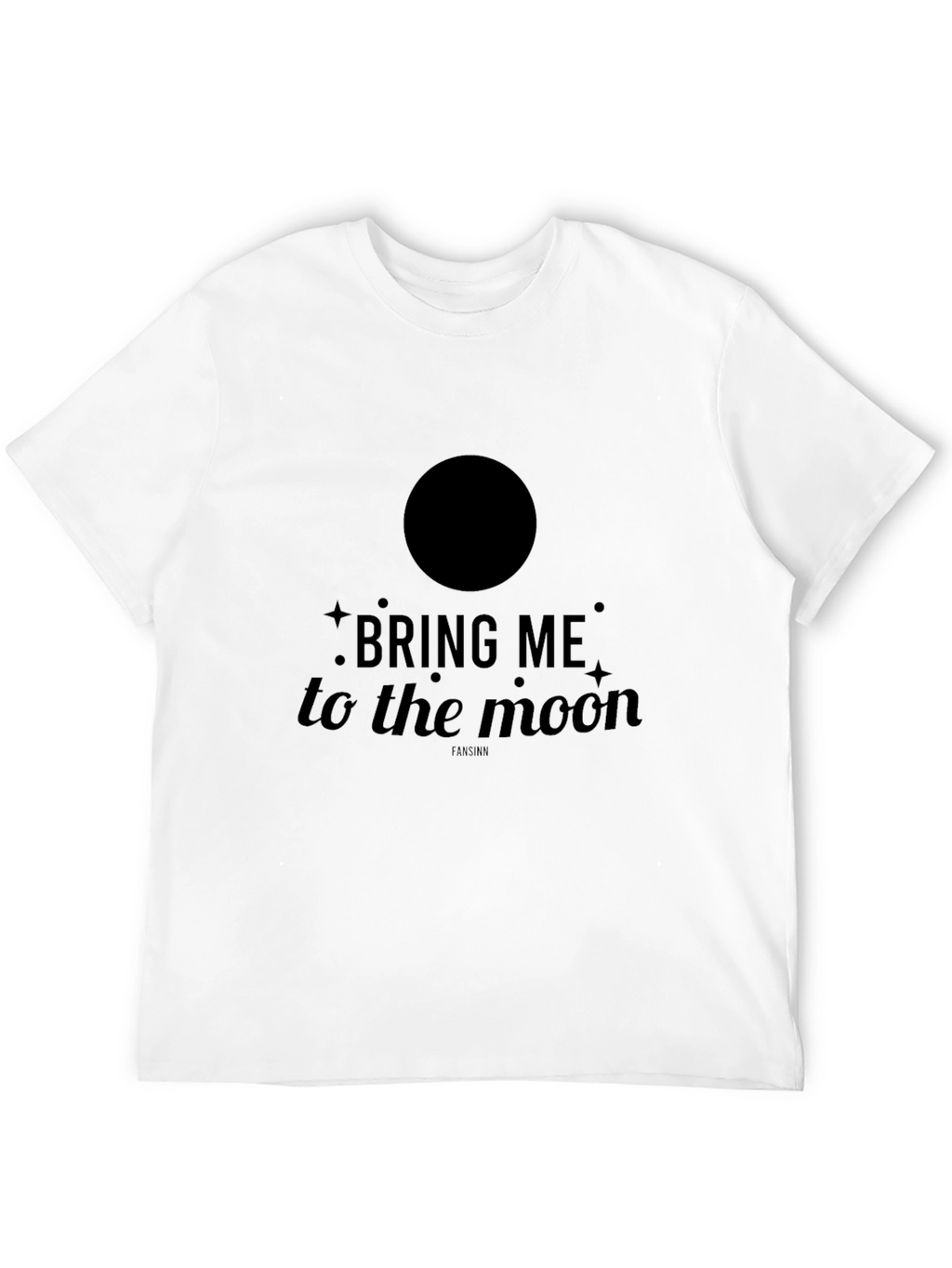 Bring Me to the Moon Graphic Black T-Shirt