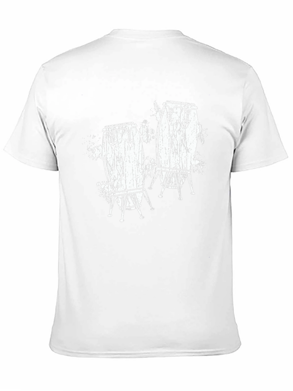 Conga Drum Graphic T-Shirt - Black