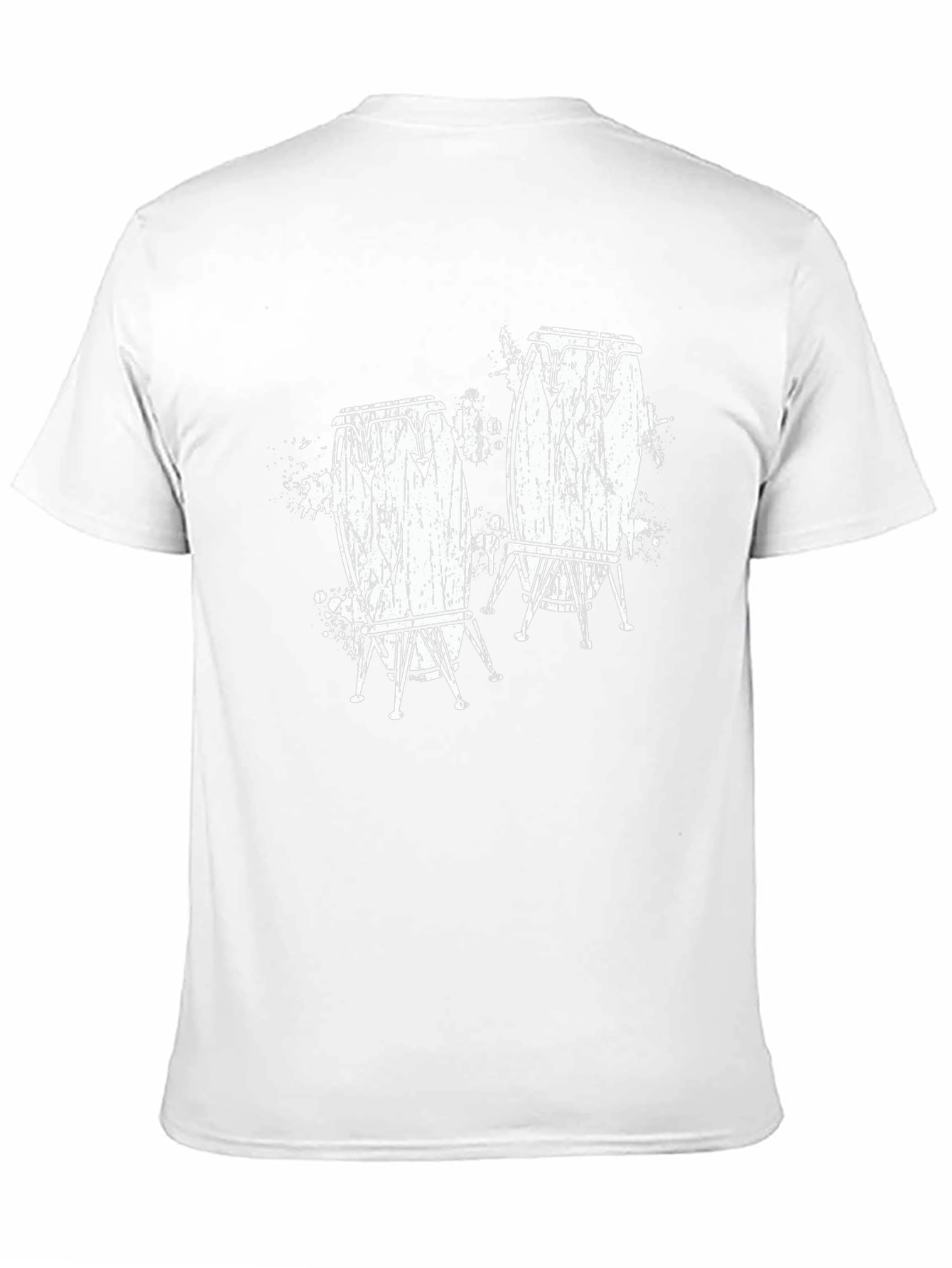 Conga Drum Graphic T-Shirt - Black