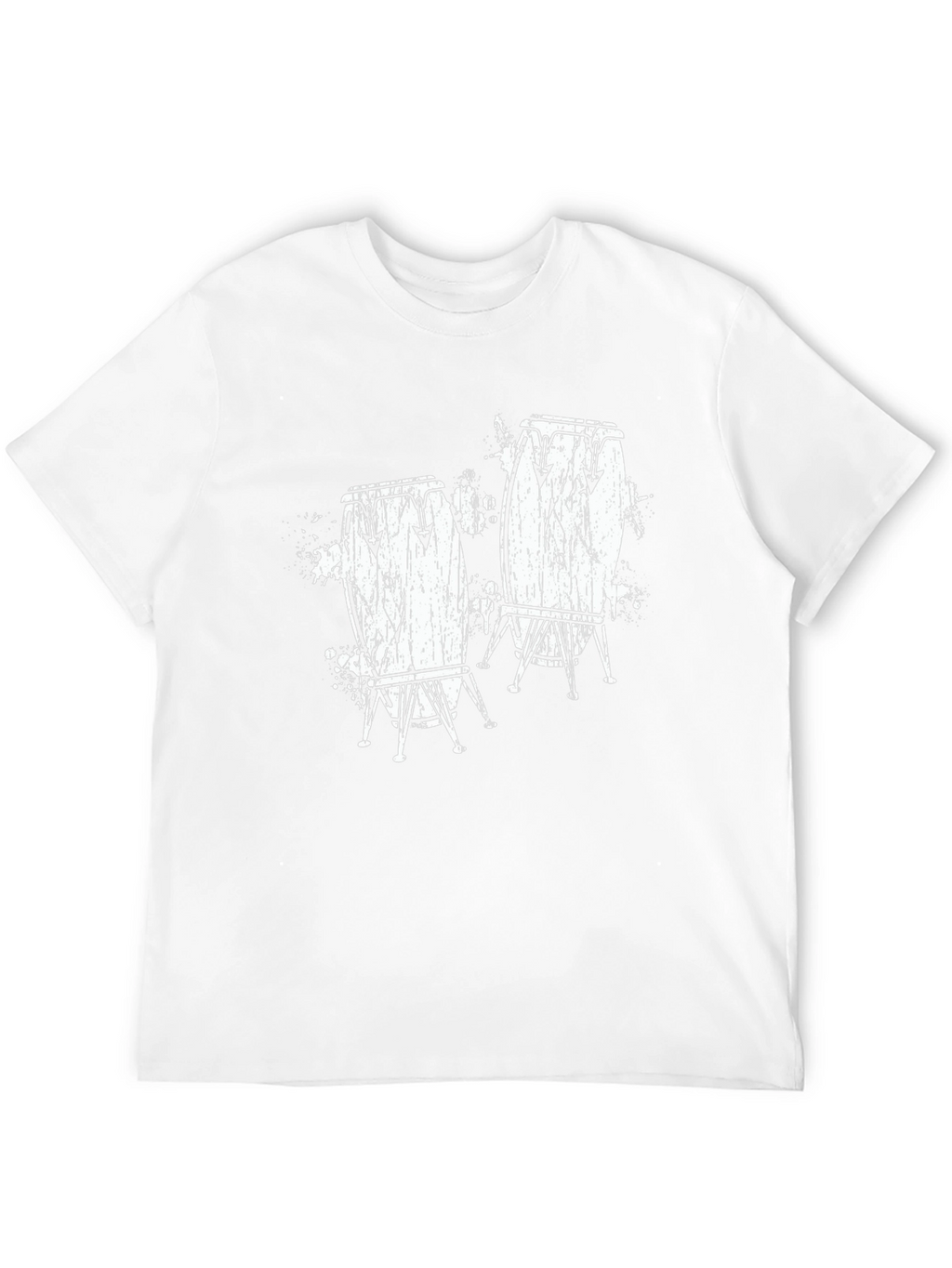 Conga Drum Graphic T-Shirt - Black