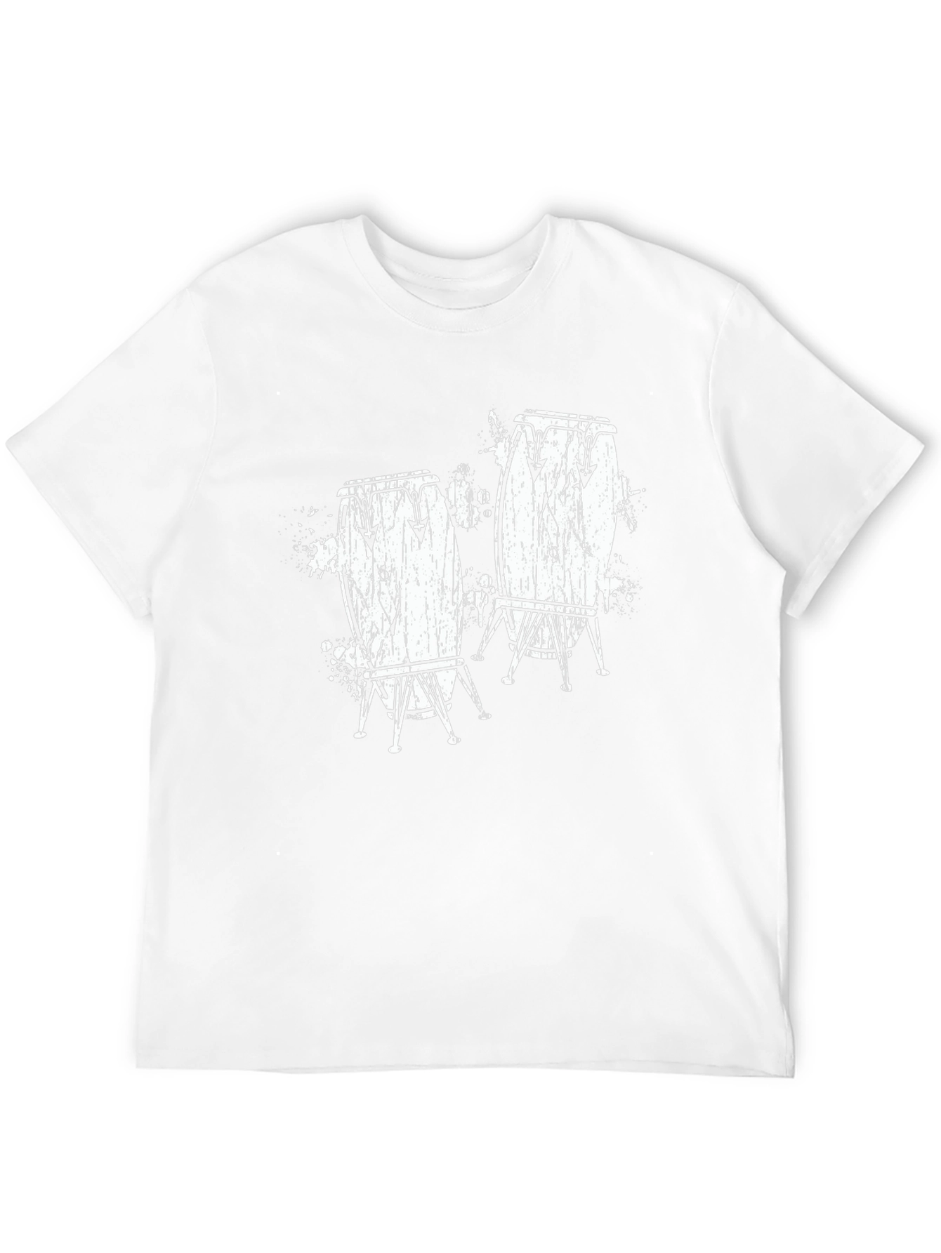 Conga Drum Graphic T-Shirt - Black