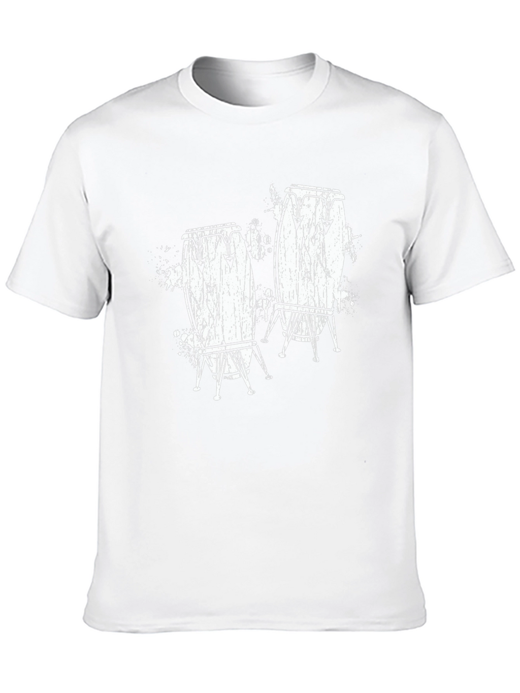 Conga Drum Graphic T-Shirt - Black