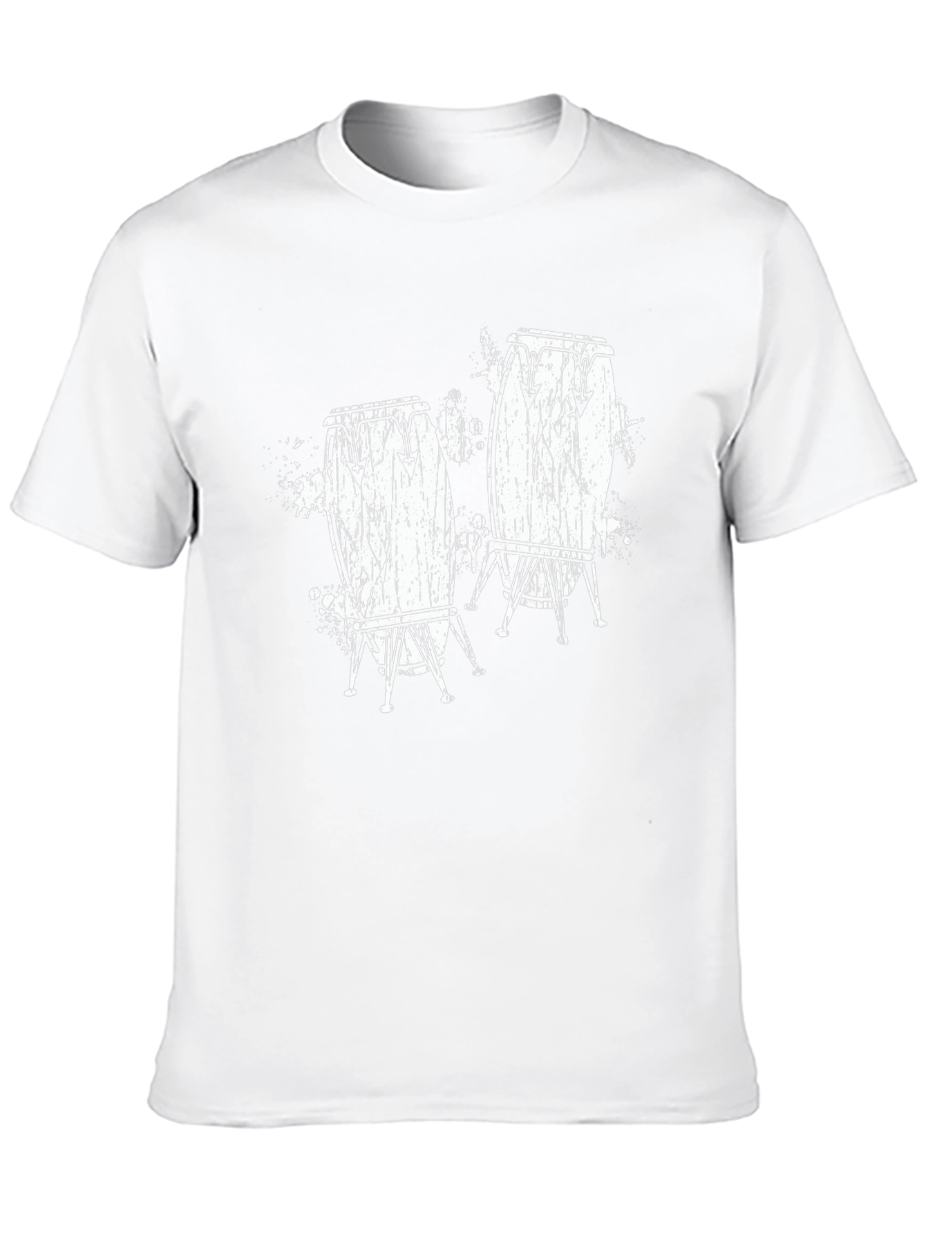 Conga Drum Graphic T-Shirt - Black