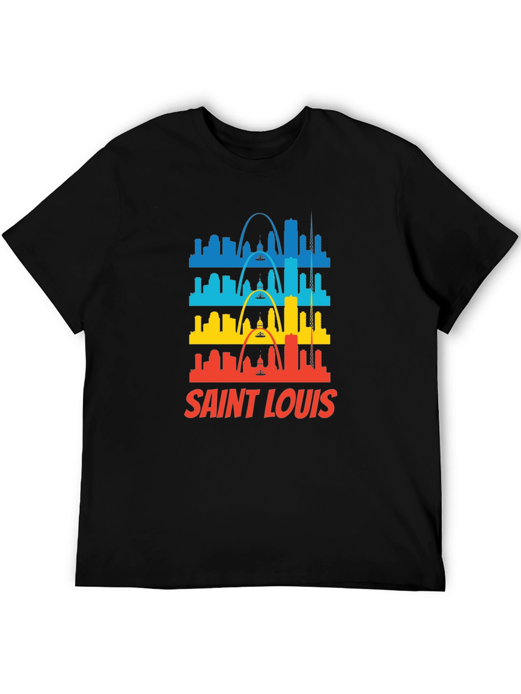 Saint Louis Skyline Graphic Tee - Black