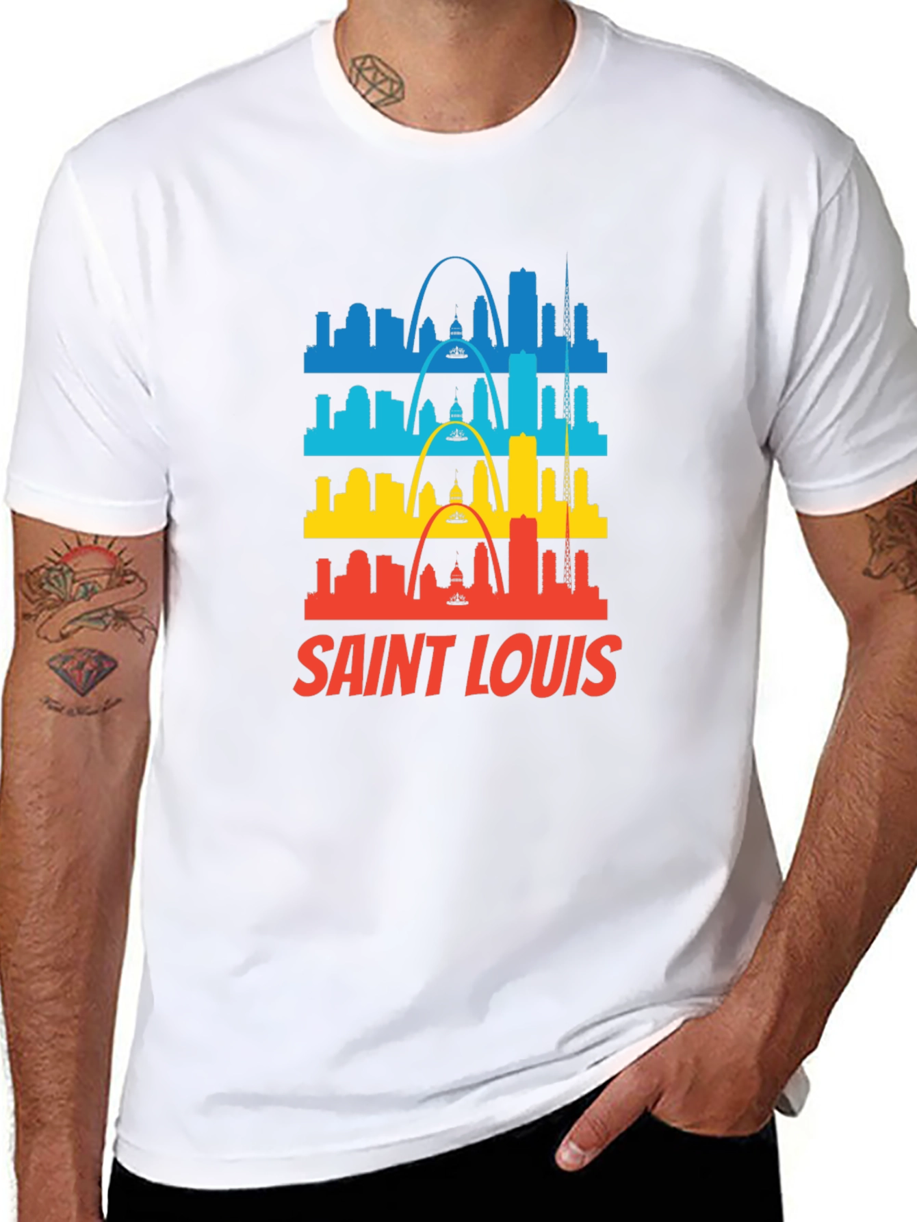 Saint Louis Skyline Graphic Tee - Black
