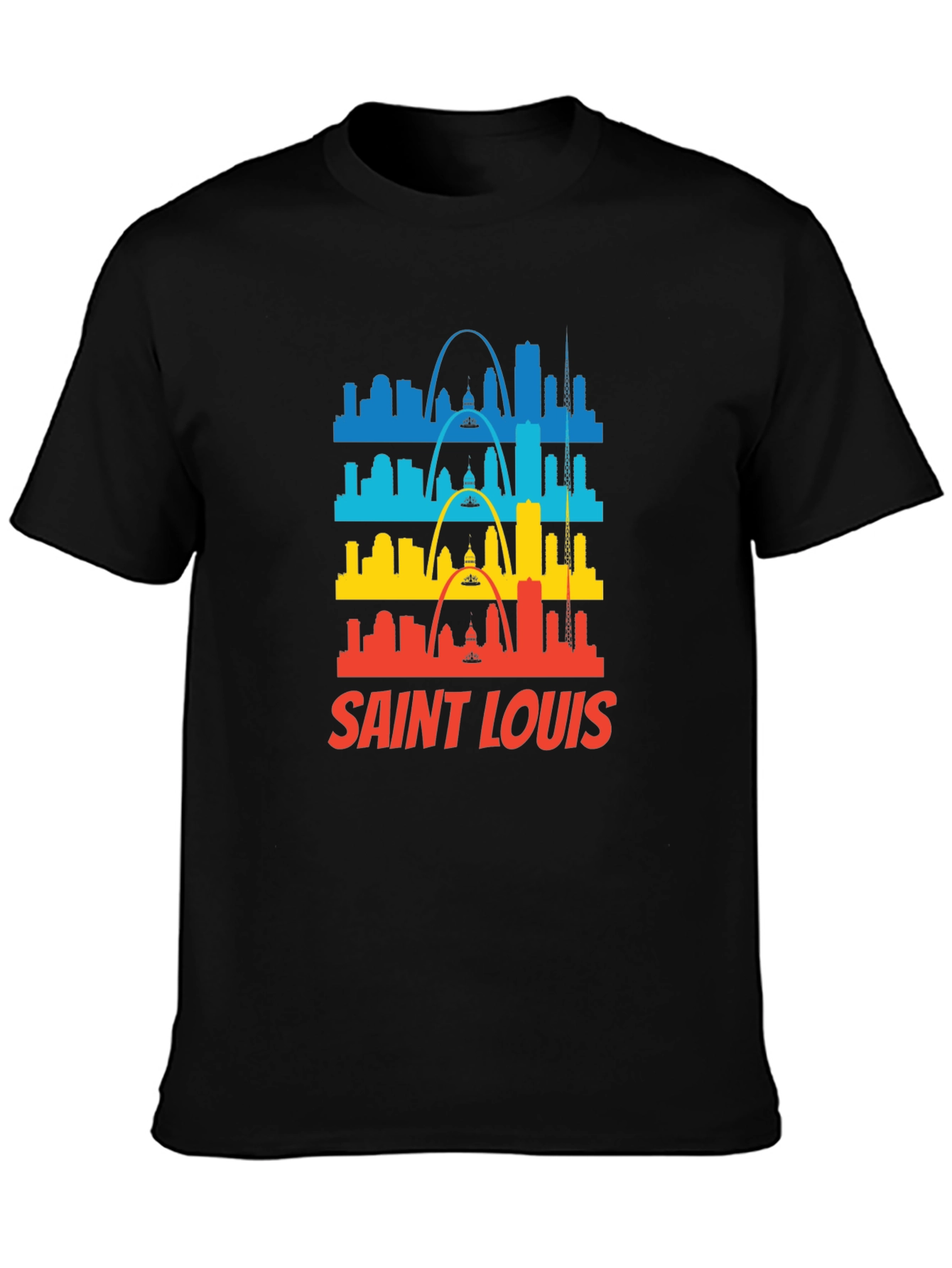 Saint Louis Skyline Graphic Tee - Black
