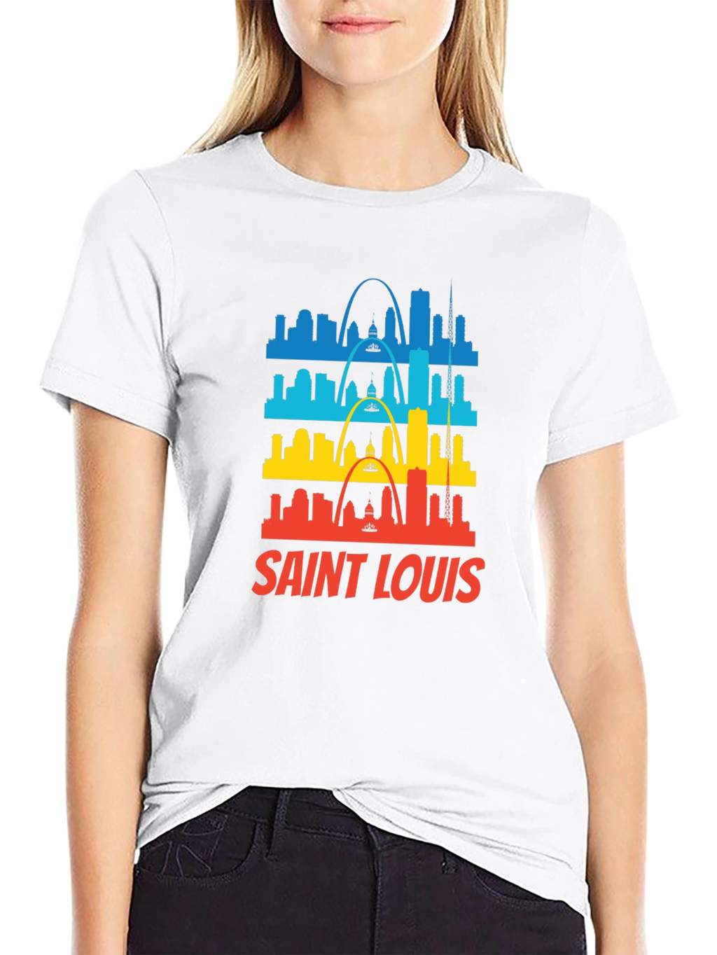 Saint Louis Skyline Graphic Tee - Black
