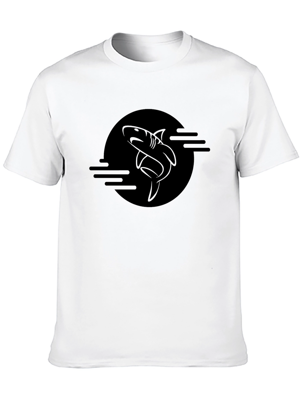Shark Graphic Black T-Shirt - Mens Fashion