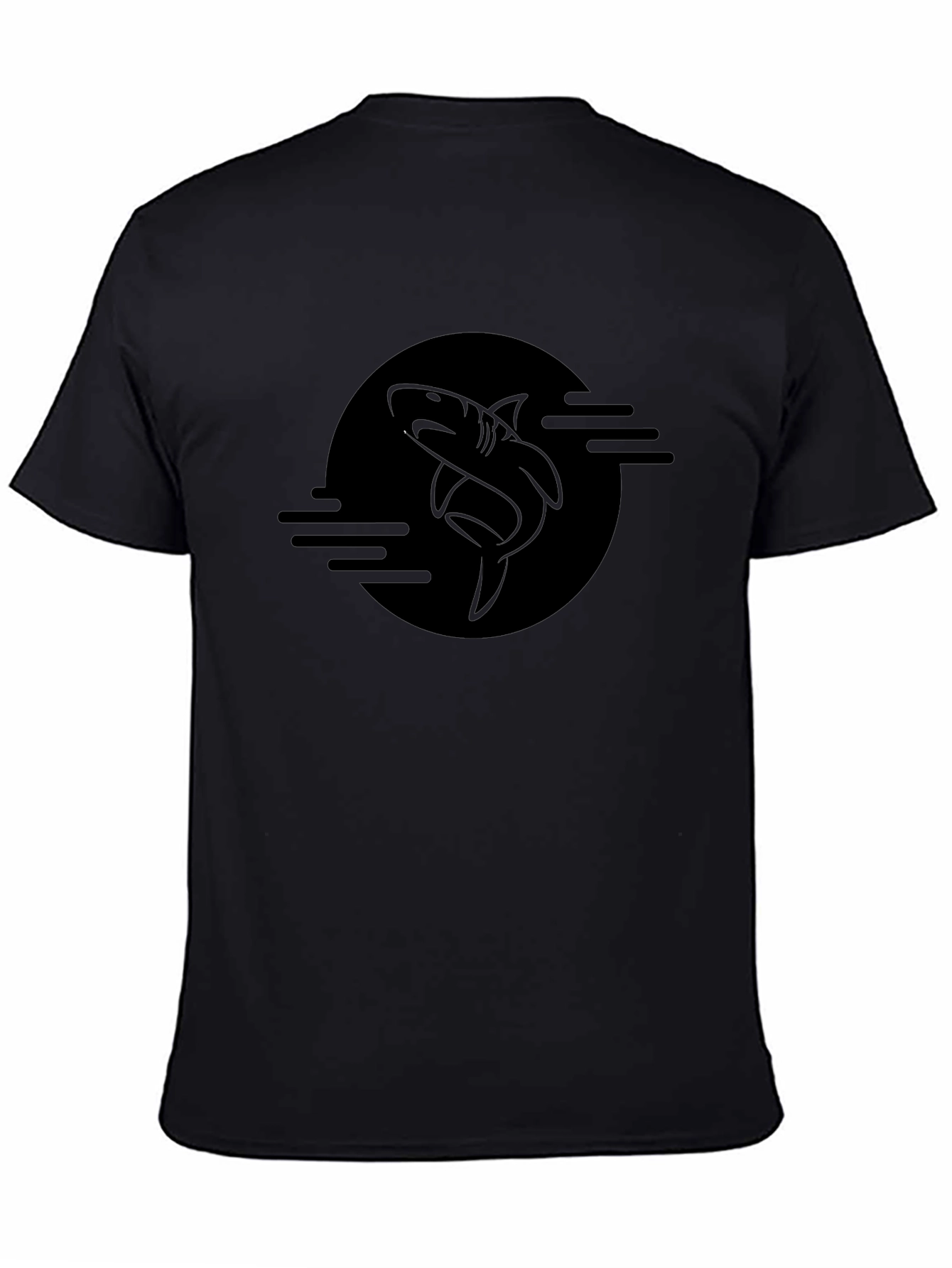 Shark Graphic Black T-Shirt - Mens Fashion