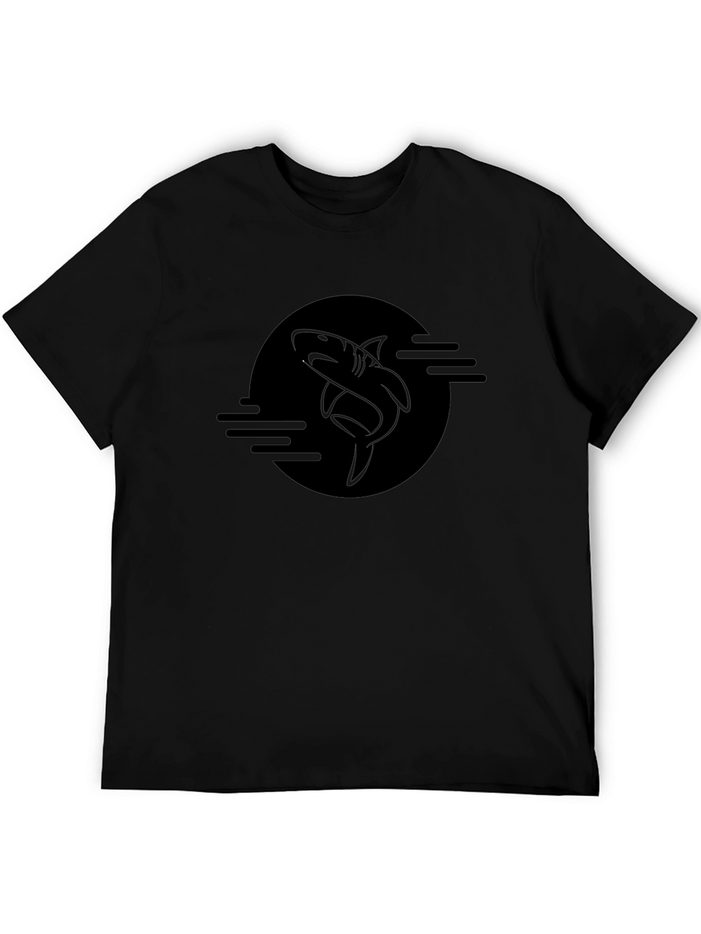 Shark Graphic Black T-Shirt - Mens Fashion