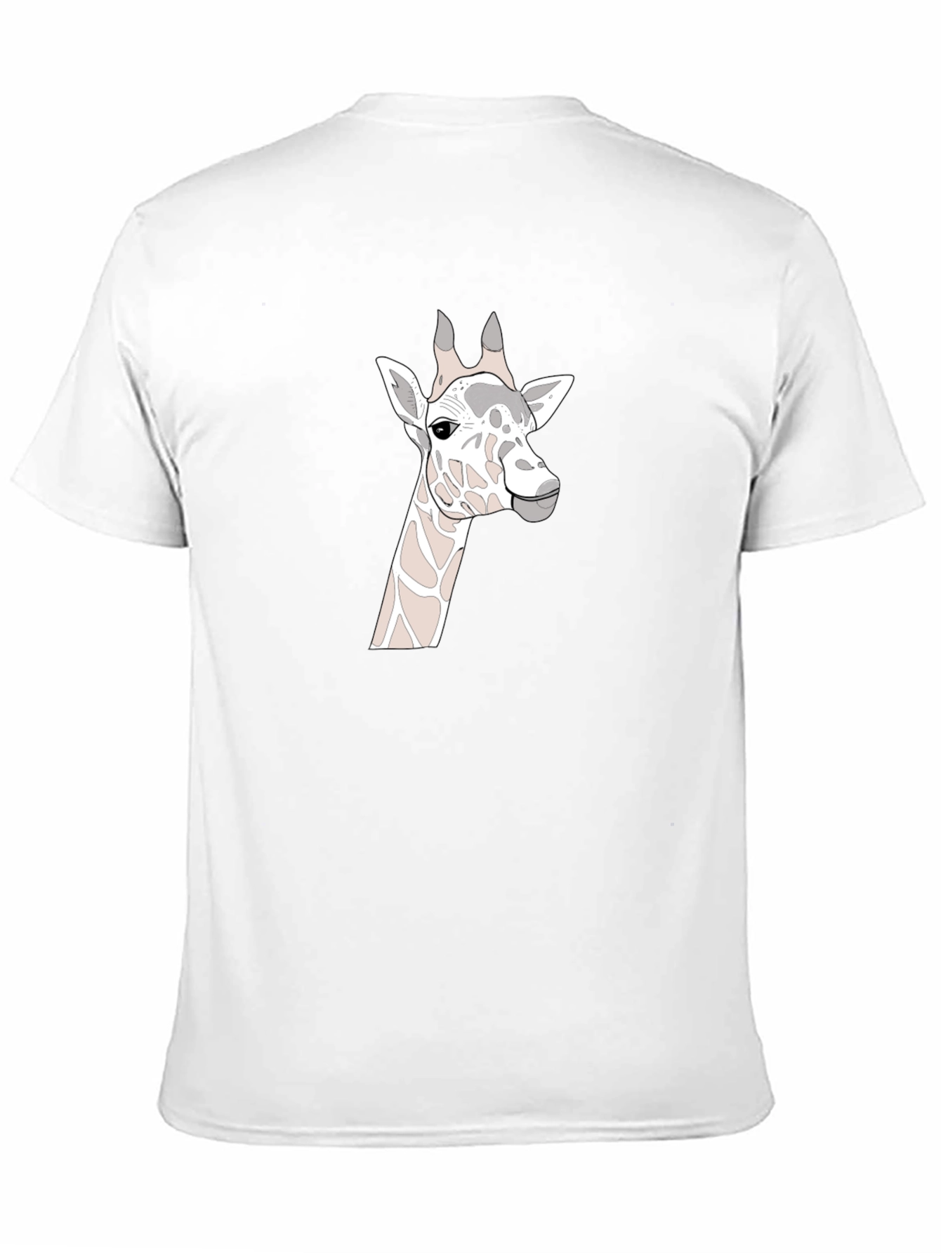 Giraffe Graphic Print Black T-Shirt
