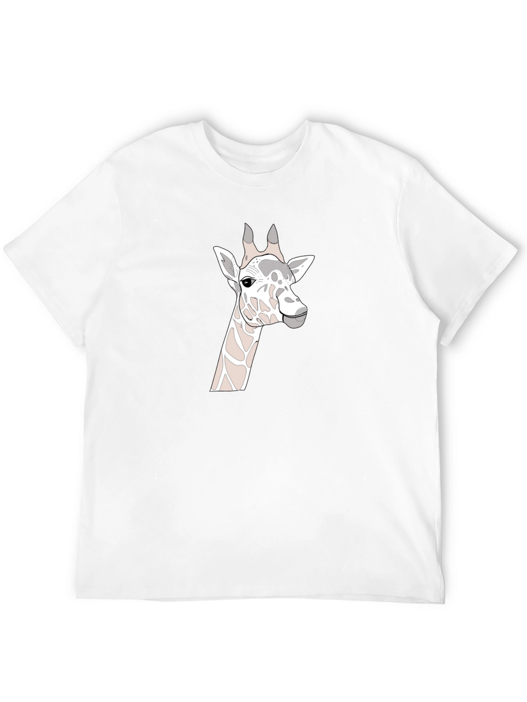 Giraffe Graphic Print Black T-Shirt