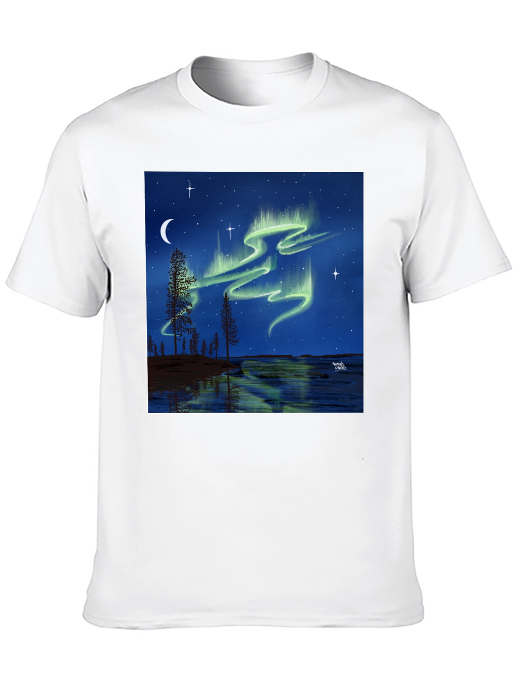 Aurora Borealis Black T-Shirt