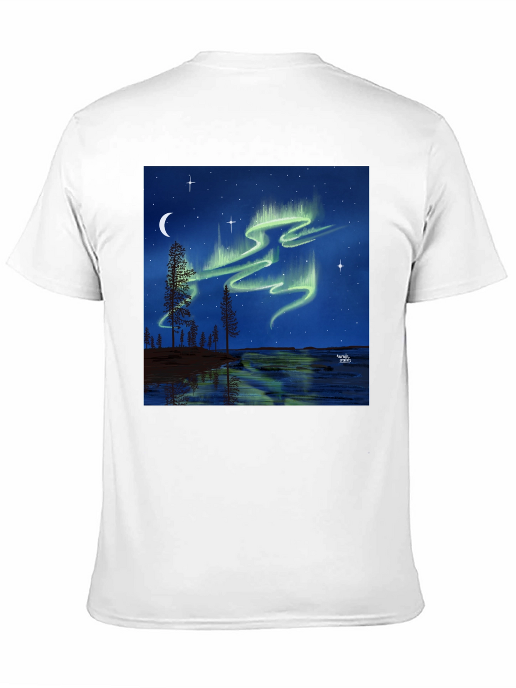 Aurora Borealis Black T-Shirt