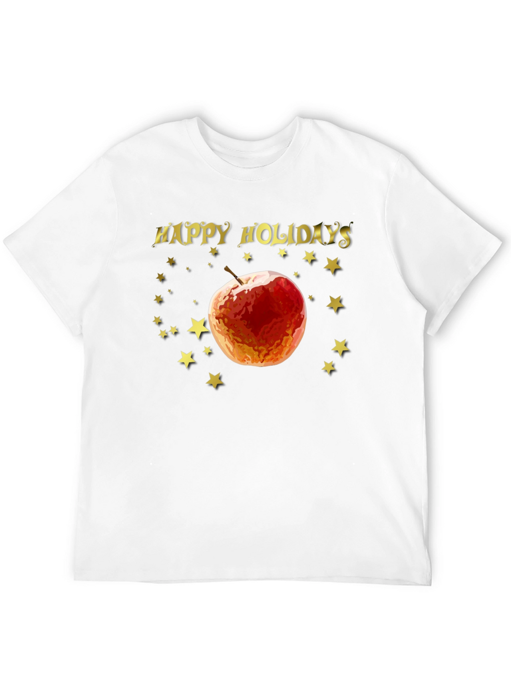 Happy Holidays Apple Star Tee