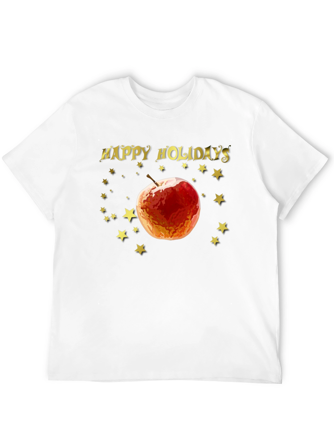 Happy Holidays Apple Star Tee