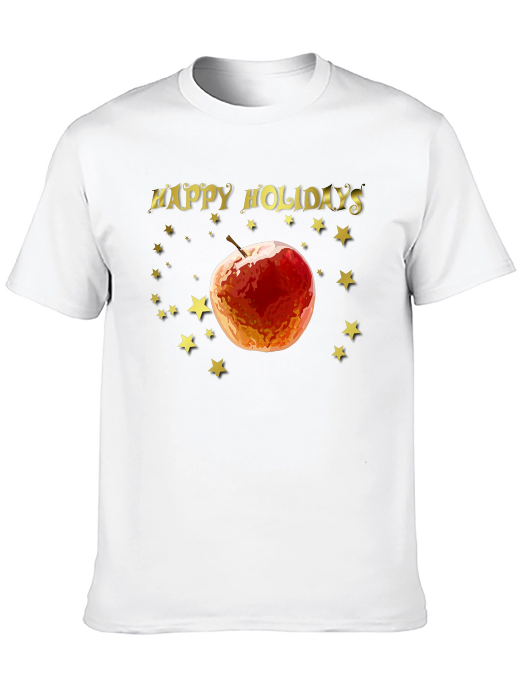 Happy Holidays Apple Star Tee