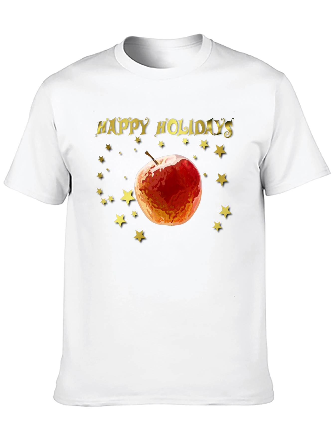 Happy Holidays Apple Star Tee