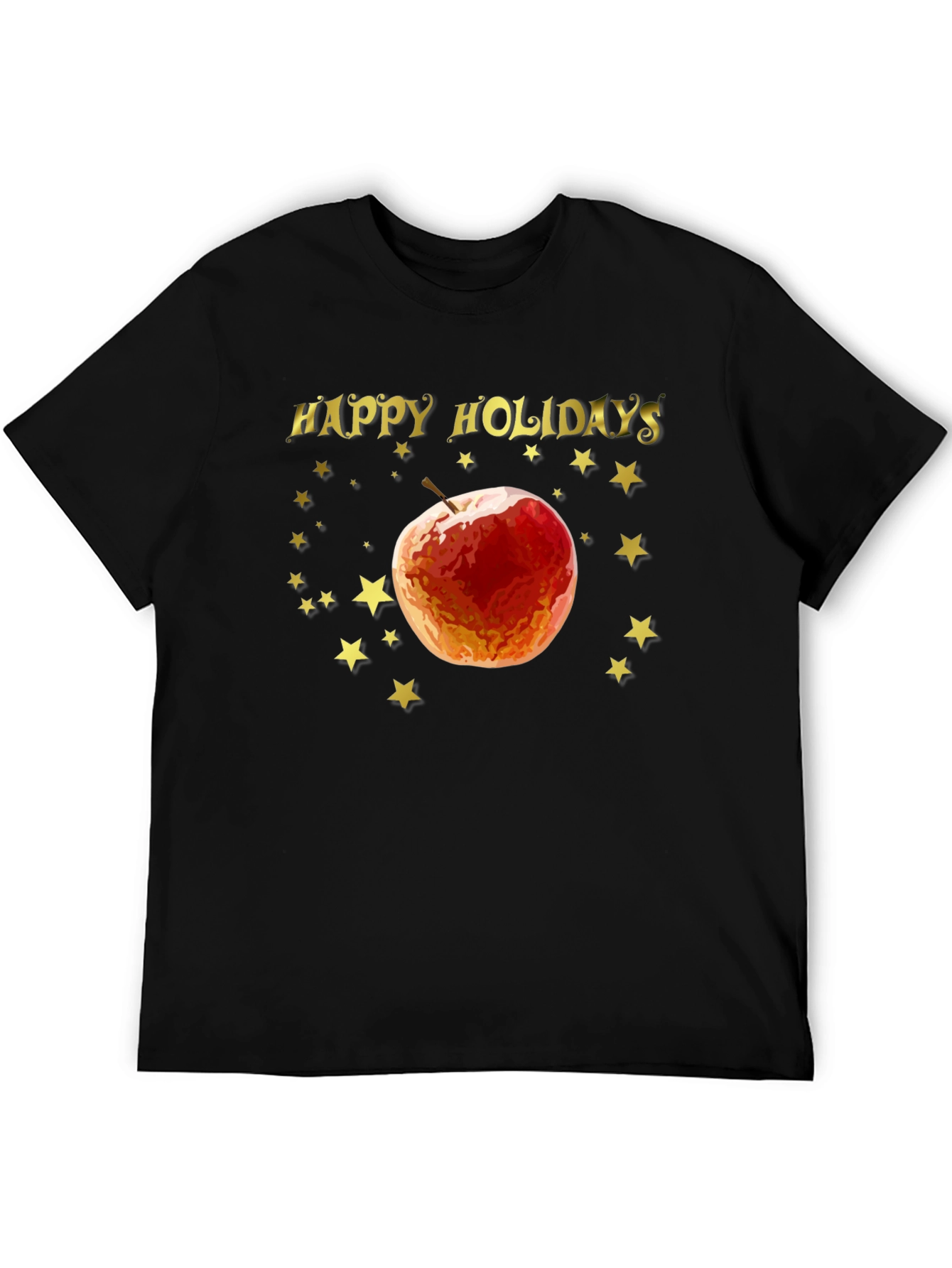 Happy Holidays Apple Star Tee