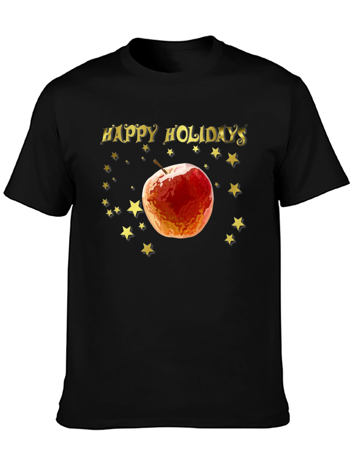 Happy Holidays Apple Star Tee