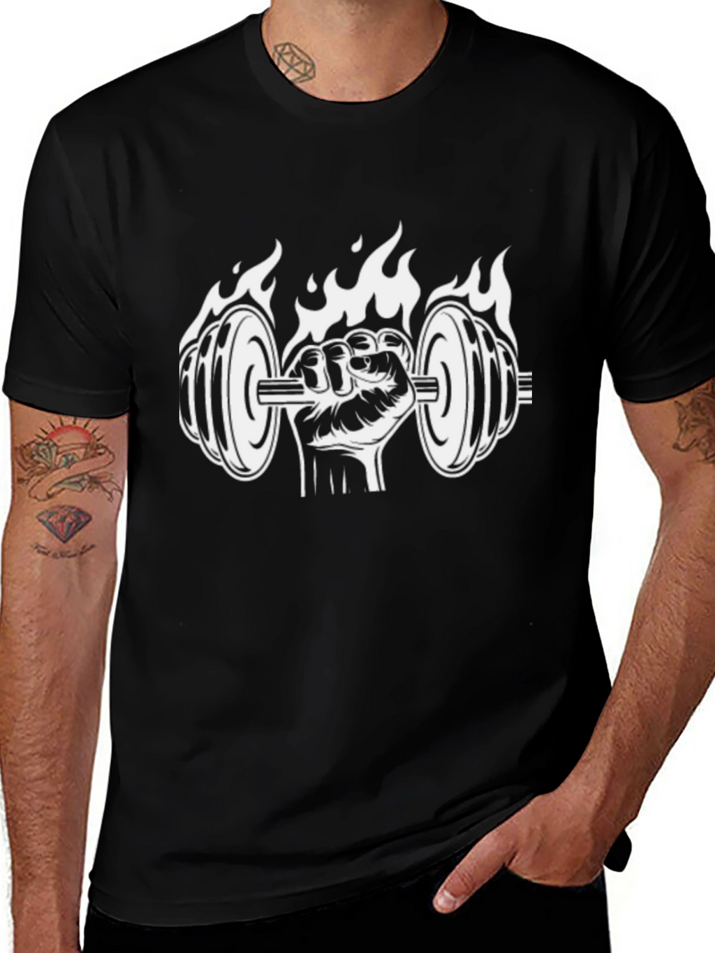Fiery Gym T-Shirt - Lift in Style