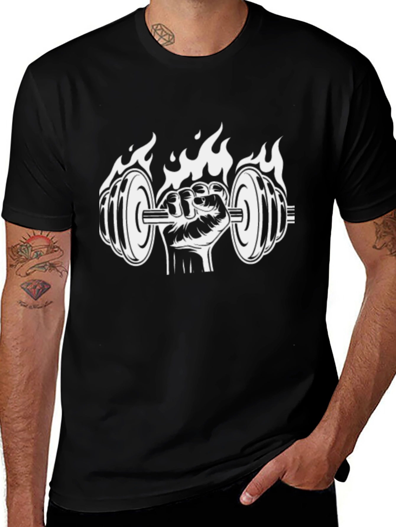 Fiery Gym T-Shirt - Lift in Style