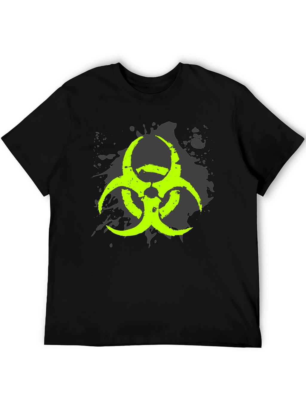 Biohazard Symbol Graphic Black T-Shirt
