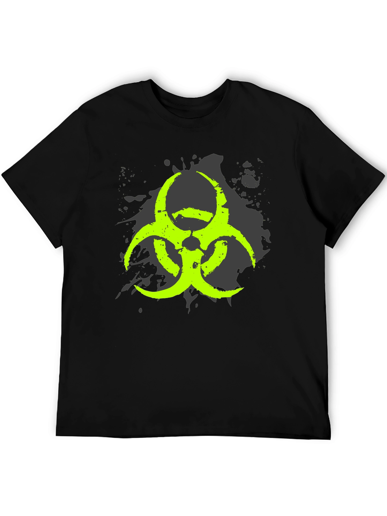 Biohazard Symbol Graphic Black T-Shirt