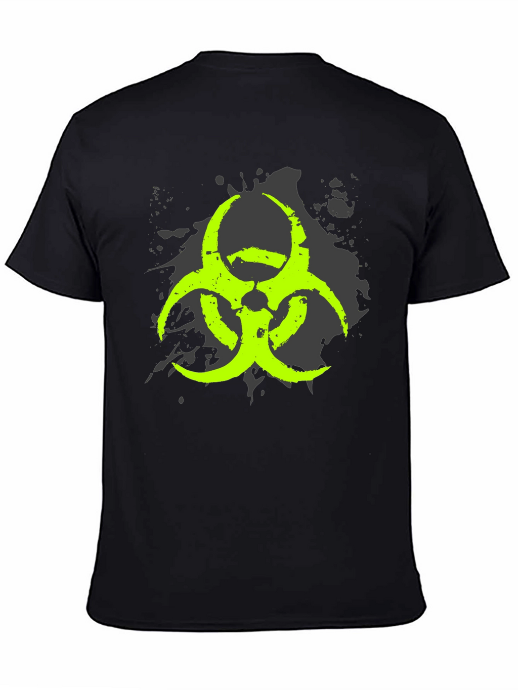 Biohazard Symbol Graphic Black T-Shirt