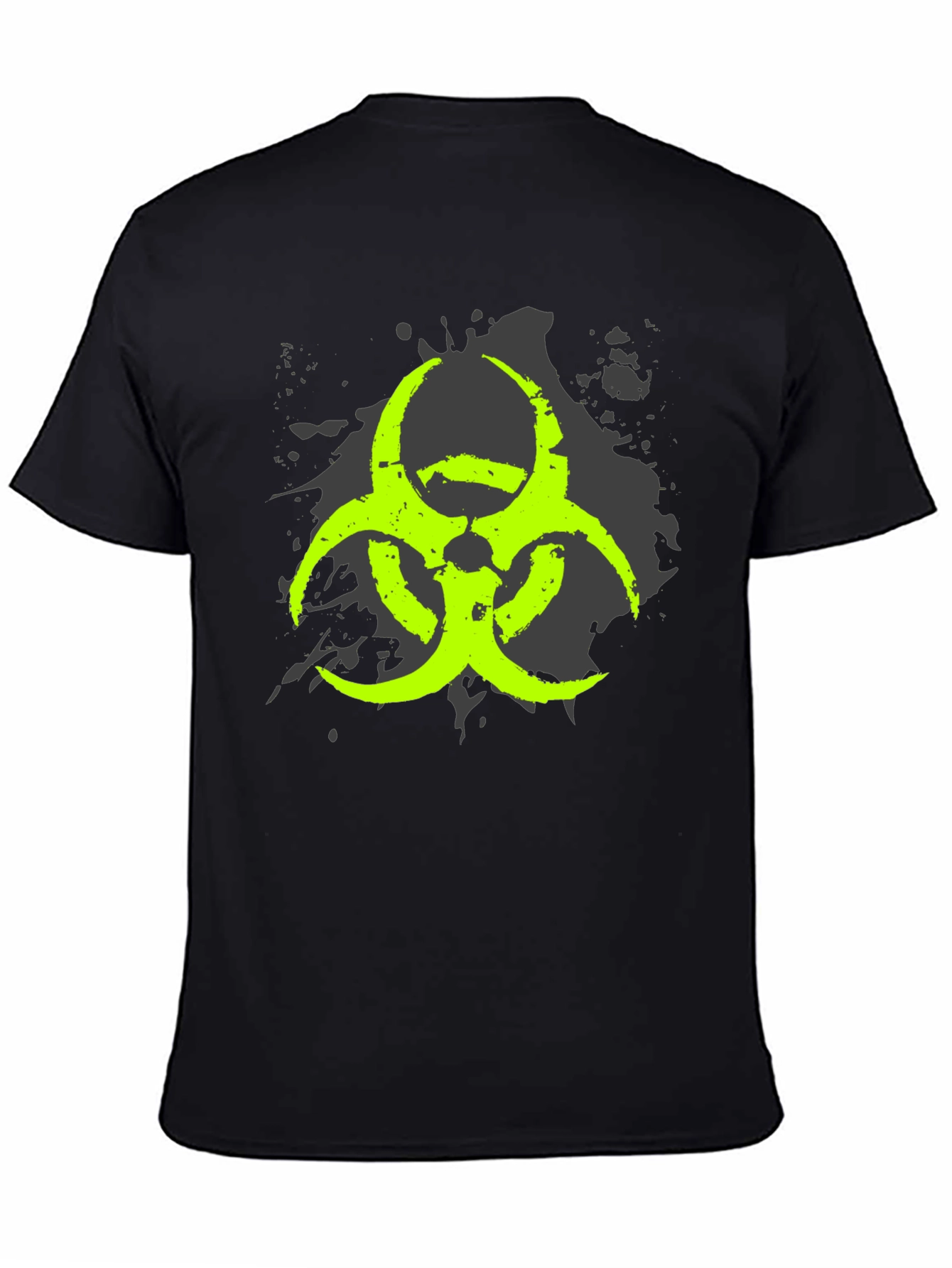 Biohazard Symbol Graphic Black T-Shirt