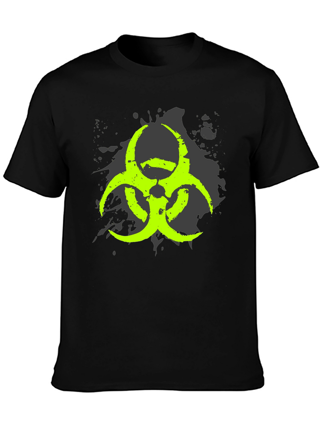 Biohazard Symbol Graphic Black T-Shirt