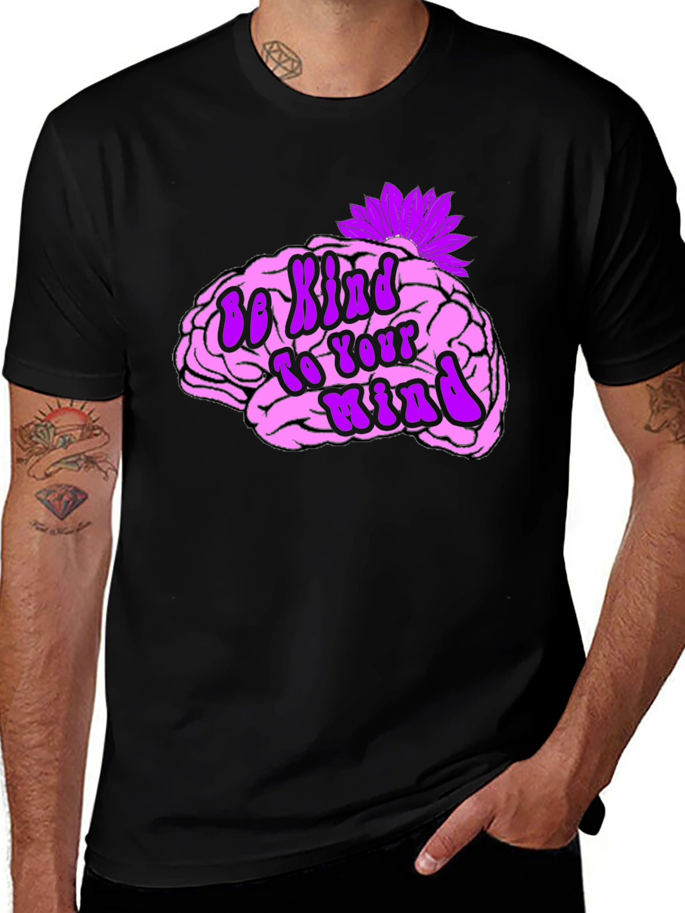 Be Kind To Your Mind Black Tee