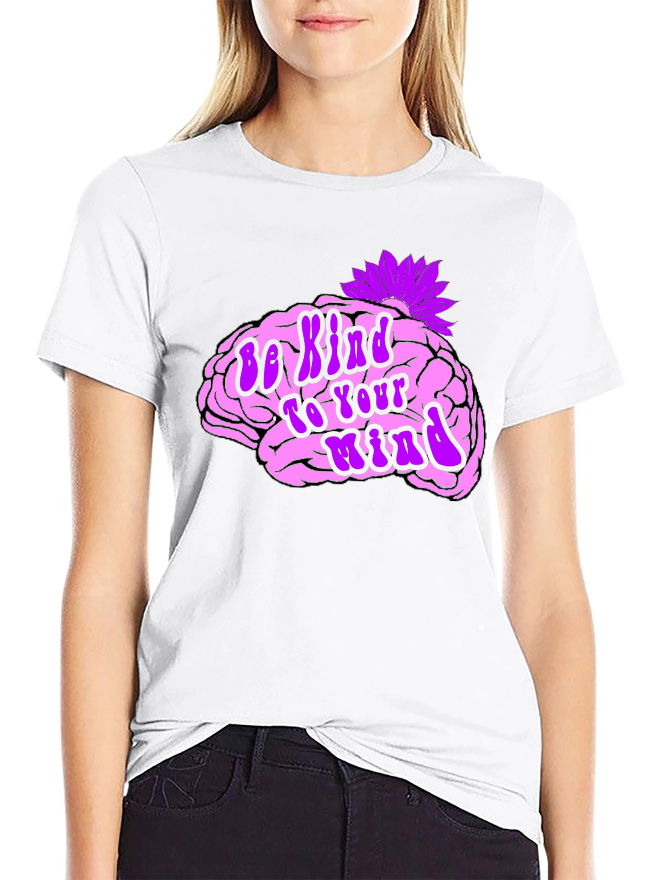 Be Kind To Your Mind Black Tee